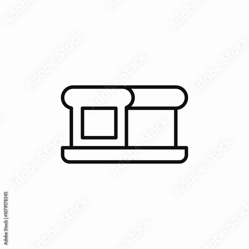 bread bakery icon sign vector