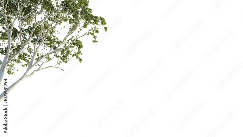 Eucalyptus tree corner 4k png cutout isolate Eucalyptus tree corner 4k png cutout isolate