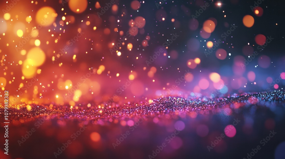 Abstract Multi Colored Bokeh Background - Lights At Night - Autumn, Fall, Winter, Christmas Abstract Multi Colored Bokeh Background - Lights At Night - Autumn, Fall, Winter, Christmas
