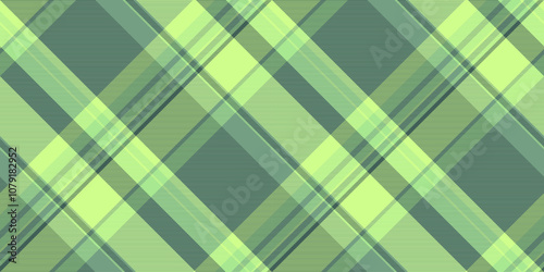Japanese background vector seamless, cowboy plaid textile pattern. Nature fabric tartan texture check in green and pastel colors.