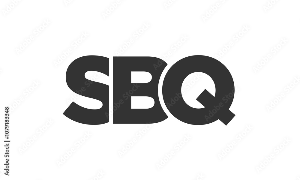 SBQ logo design template with strong and modern bold text. Initial based vector logotype featuring simple and minimal typography. Trendy company identity. SBQ logo design template with strong and modern bold text. Initial based vector logotype featuring simple and minimal typography. Trendy company identity.