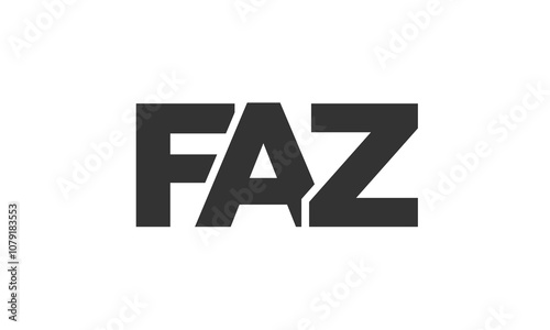 Free Download FAZ logo design template with strong and modern bold text. Initial based vector logotype featuring simple and minimal typography. Trendy company identity. - GFXLoad