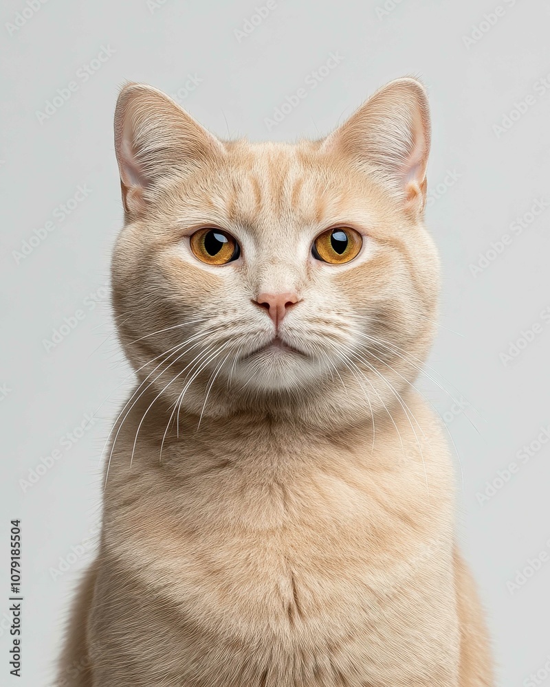 Portrait of a Scottish Fold Cat with Folded Ears and Large Round Eyes, Ideal for Cat Lovers and Breed Enthusiasts
Portrait of a Scottish Fold Cat with Folded Ears and Large Round Eyes, Ideal for Cat Lovers and Breed Enthusiasts