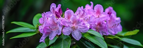 色鮮やかな紫色の花が咲き誇る ツツジの近景 自然の中で過ごす贅沢な時間