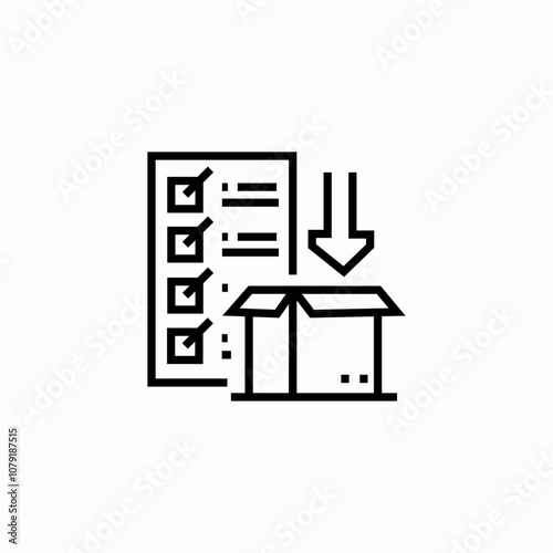 delivery check list icon sign vector