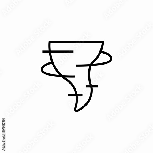 hurricane tornado icon sign vector