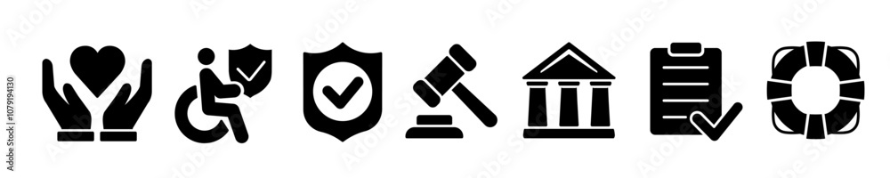 Insurance icon set. Insurance icons Insurance icon set. Insurance icons
