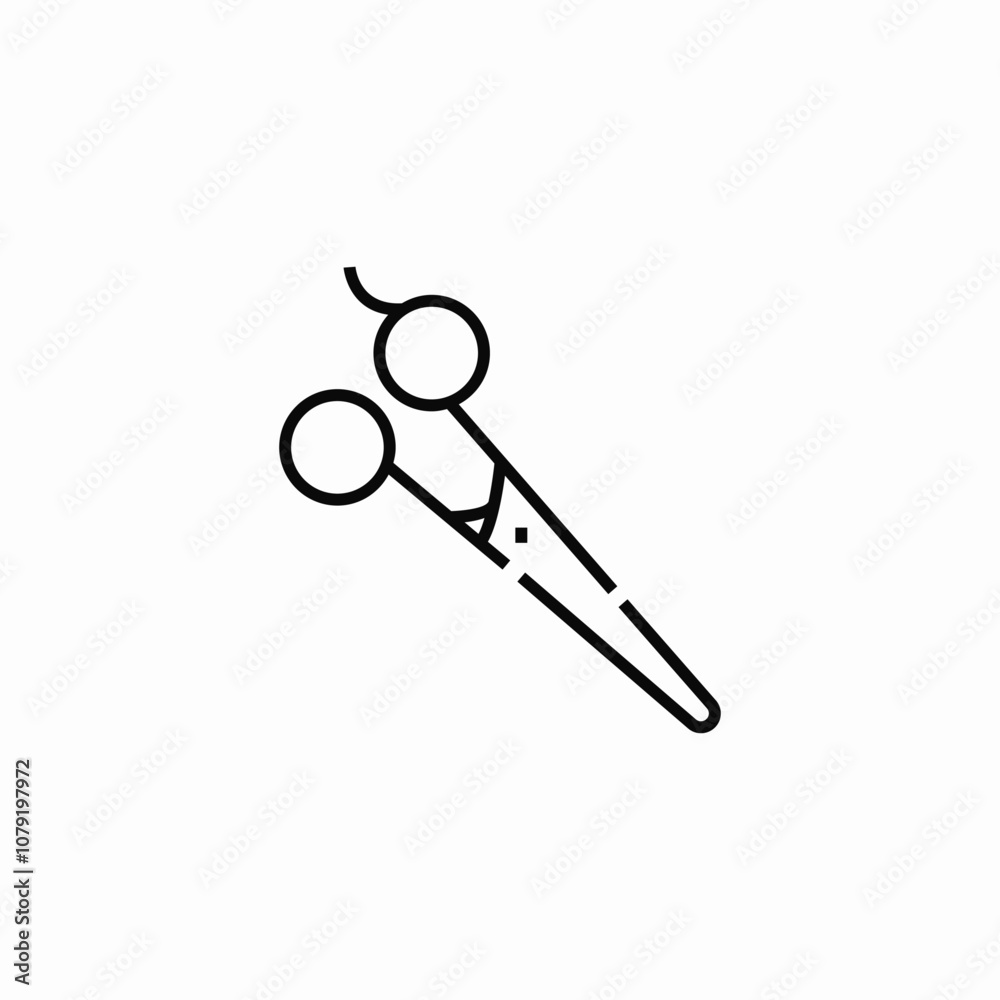 hairdresser scissors icon sign vector hairdresser scissors icon sign vector