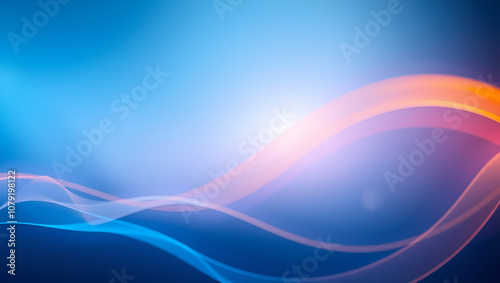 frame corporate background frontpage concept front blue element abstract liqu billboard design blank cold Blue cool business orange curve line clean graph blur idea artistic wave creation generated photo