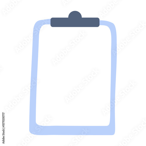 Blank clipboard. Evaluation, review, feedback, communication, assessment concept. Flat vector design isolated illustration.