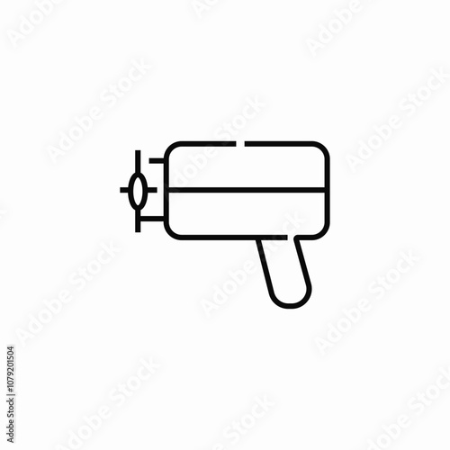 laser epilator icon sign vector