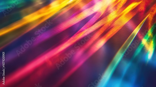 Abstract Rainbow Light Streaks