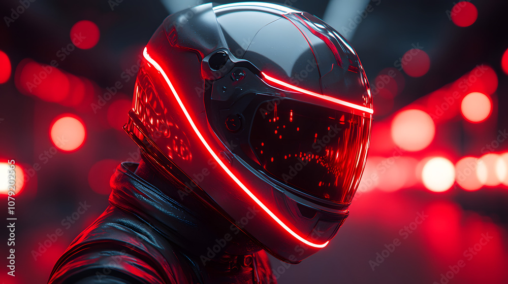 A profile picture of an F1 driver wearing their helmet with red and black racing gear, exuding the intense focus and determination required in high-speed motorsport, capturing the essence of precision A profile picture of an F1 driver wearing their helmet with red and black racing gear, exuding the intense focus and determination required in high-speed motorsport, capturing the essence of precision