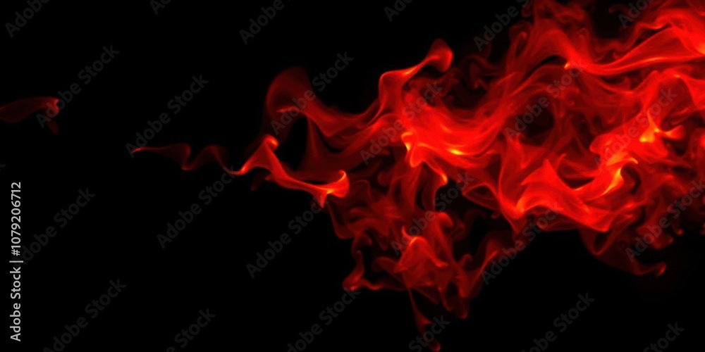 Vibrant red and blue flames dancing against a dramatic black background, intense, fire Vibrant red and blue flames dancing against a dramatic black background, intense, fire