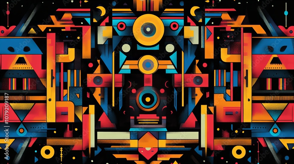 Vibrant Abstract Afrofuturism Background with Futuristic Patterns and Cosmic Motifs Reflecting Afrocentric Culture new beautiful stock image illustration AI Vibrant Abstract Afrofuturism Background with Futuristic Patterns and Cosmic Motifs Reflecting Afrocentric Culture new beautiful stock image illustration AI
