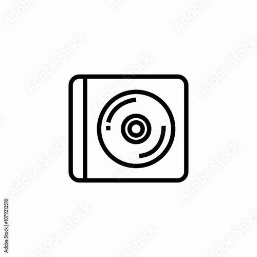 music album icon sign vector
