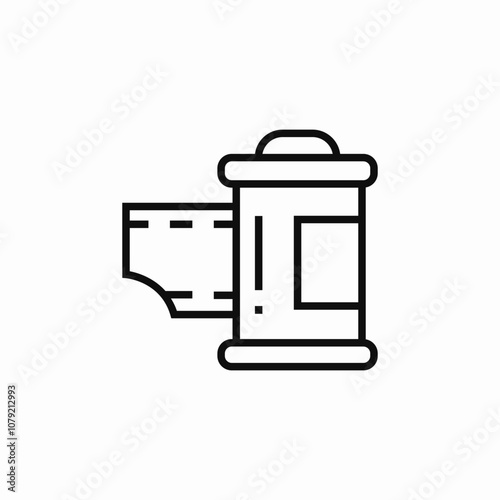 photo camera film icon sign vector