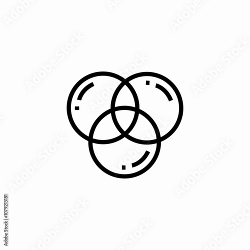 rgb color mode icon sign vector