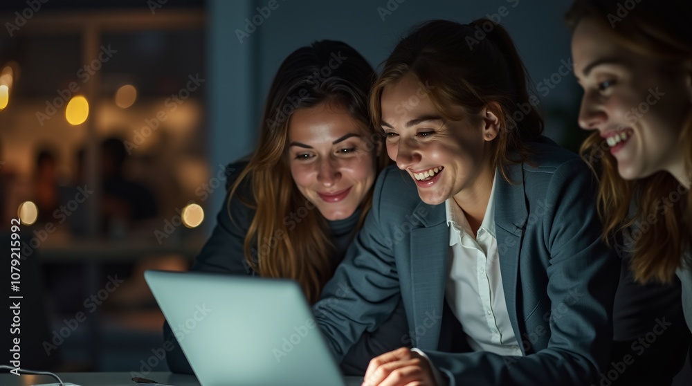 Group of Businesswomen Collaborating in a Professional Environment. Group of Businesswomen Collaborating in a Professional Environment.