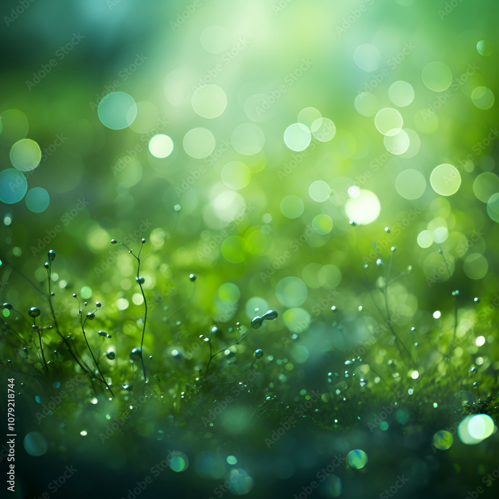 Fototapeta premium green bokeh background