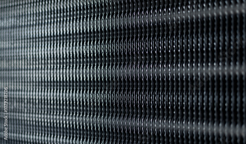 Textural image of a metal radiator grille