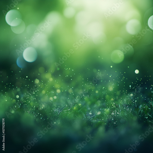 abstratc green  bokeh background
