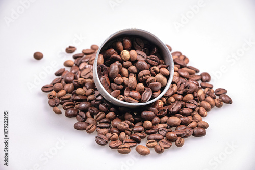 coffee beans in a cup