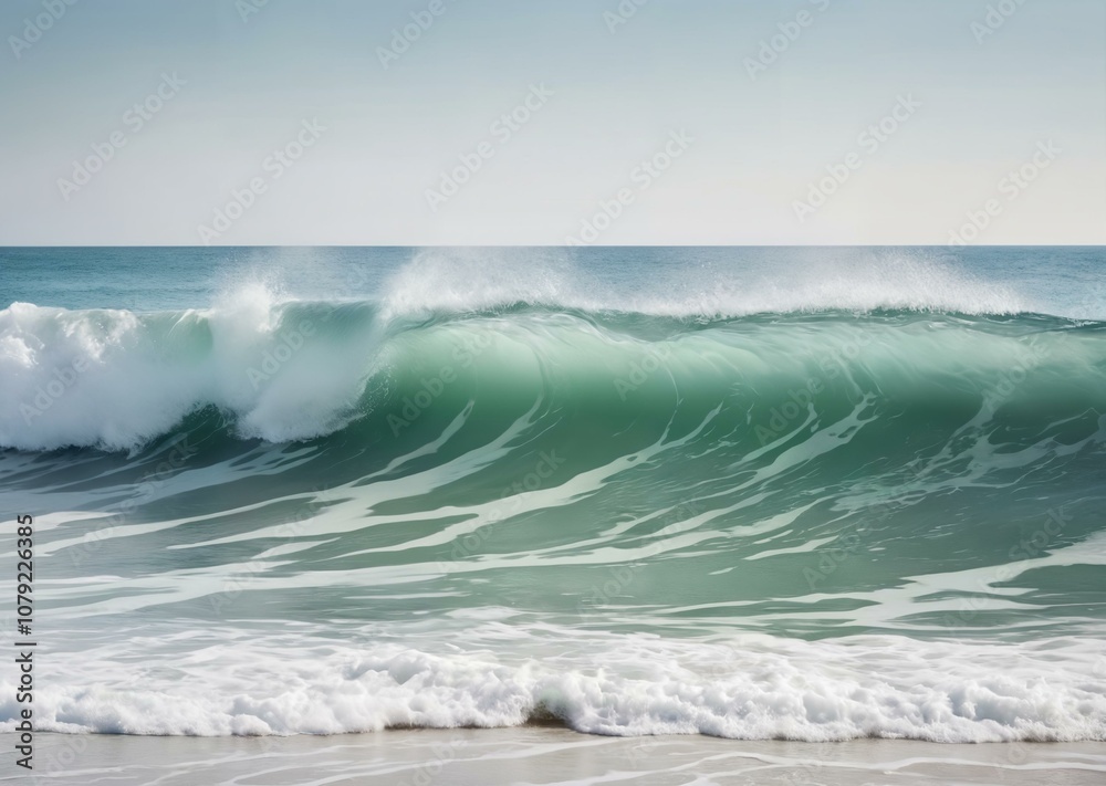 Tranquil Azure Dreamscape: Watercolor Ocean Lullaby Tranquil Azure Dreamscape: Watercolor Ocean Lullaby