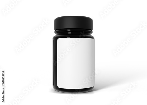 Supplement Bottle Mockup