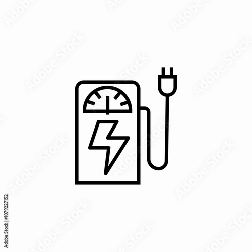electricity petrol icon sign vector