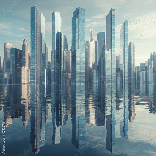 skyscrapers in the city