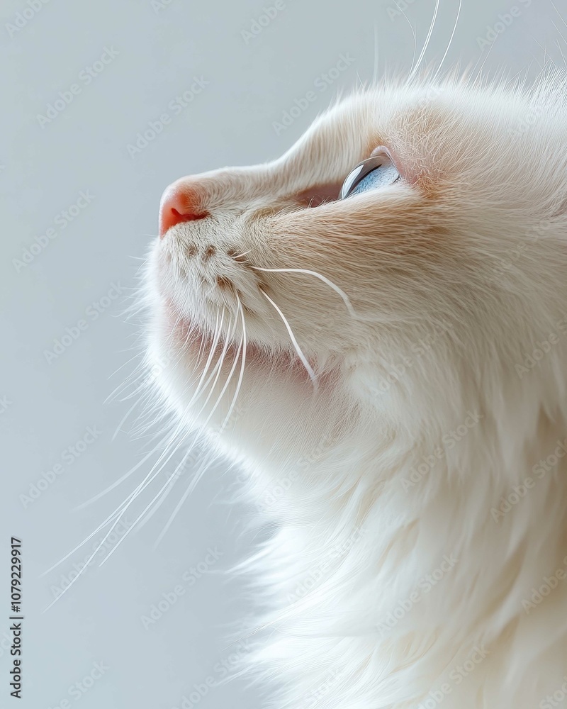 Portrait of a Ragdoll Cat with Striking Blue Eyes and Soft Fluffy Coat, Perfect for Cat Lovers and Feline Enthusiasts
Portrait of a Ragdoll Cat with Striking Blue Eyes and Soft Fluffy Coat, Perfect for Cat Lovers and Feline Enthusiasts
