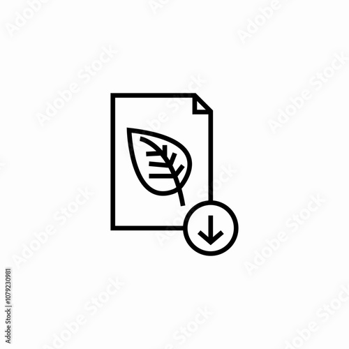 nature file download icon sign vector