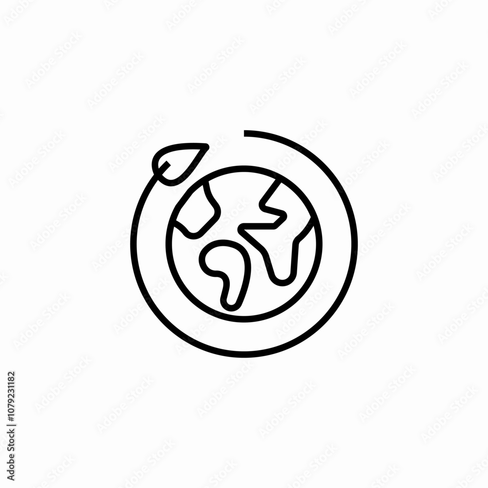 planet environment icon sign vector planet environment icon sign vector