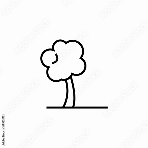 tree wind icon sign vector