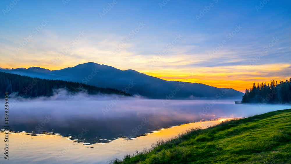 Obraz premium Ein Morgen am See