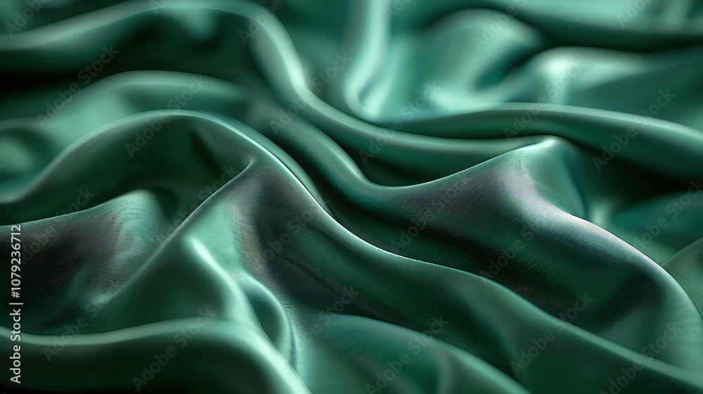 Fototapeta premium Abstract Green Fabric Background