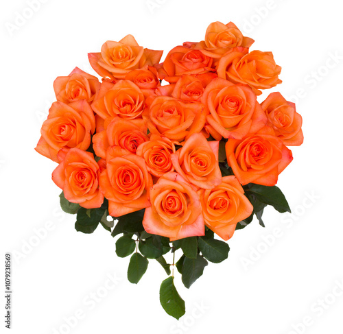 bouquet of  orange roses