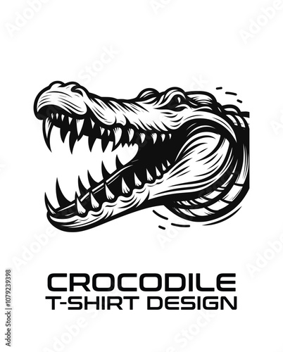 Crocodile Vector T Shirt Design