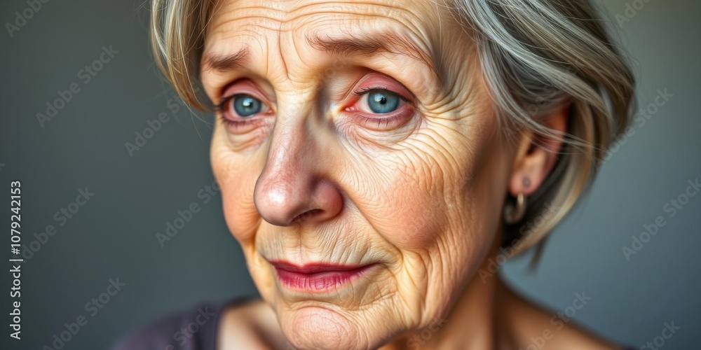 Portrait of a natural middle aged woman with no makeup, showcasing her authentic beauty, self-love, middle aged Portrait of a natural middle aged woman with no makeup, showcasing her authentic beauty, self-love, middle aged