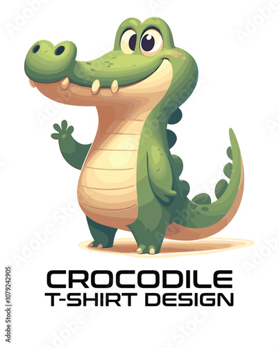 Crocodile Vector T Shirt Design