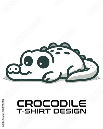 Crocodile  Vector T Shirt Design