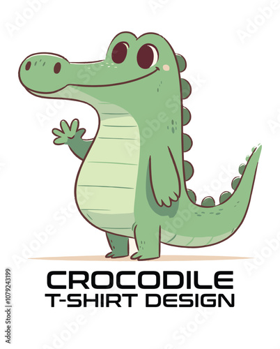 Crocodile  Vector T Shirt Design