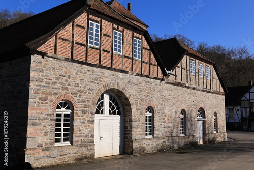 Blick auf die Luisenhütte in Balve im Sauerland photo