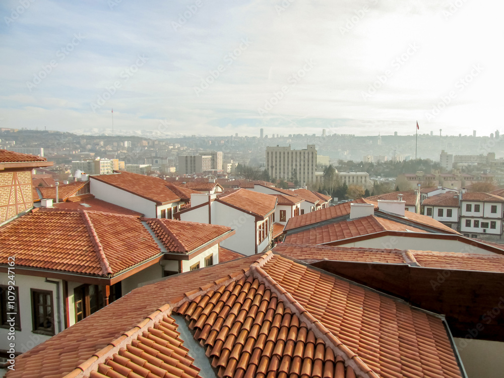 Historical Ankara houses in Hamamonu, showcasing Turkish architecture. Historical Ankara houses in Hamamonu, showcasing Turkish architecture.