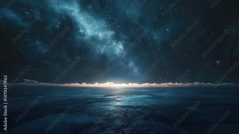 Night Sky with Stars and Clouds Abstract Background Night Sky with Stars and Clouds Abstract Background