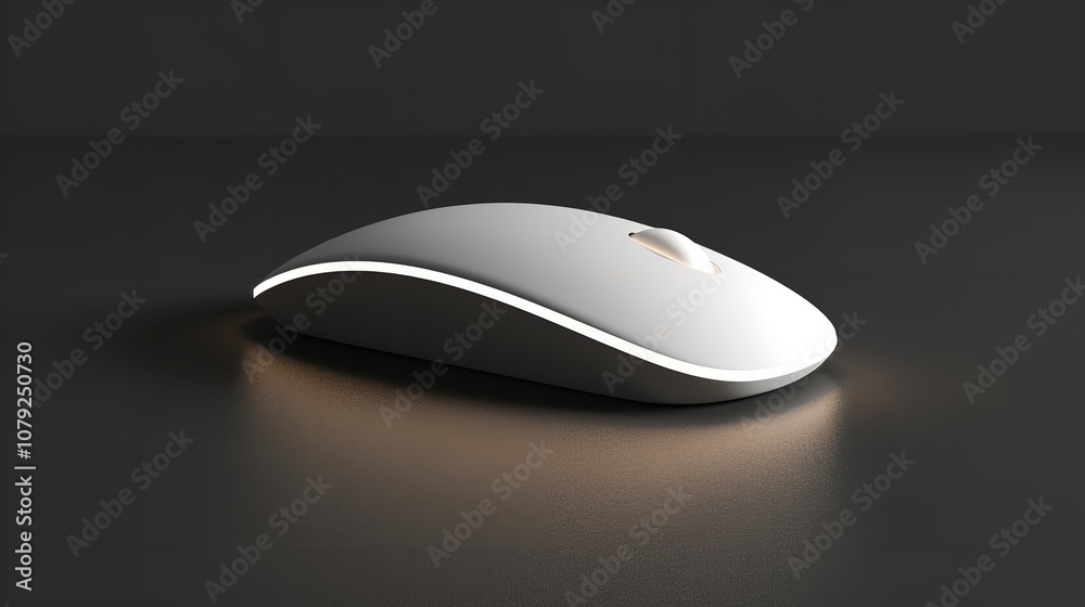 Promo branding with a blank promotional computer mouse. artwork in 3D render, Generative AI. Promo branding with a blank promotional computer mouse. artwork in 3D render, Generative AI.