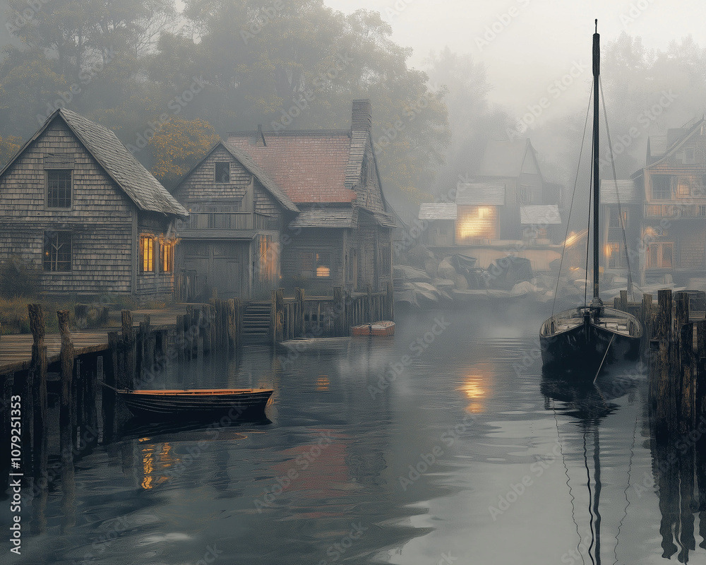 Misty Topaz Harbor: Capturing the Essence of Serene Waterfronts Misty Topaz Harbor: Capturing the Essence of Serene Waterfronts