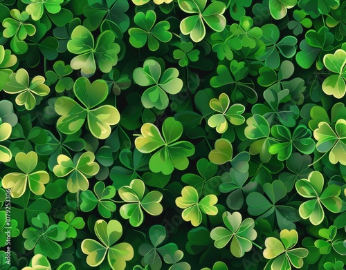 Shamrock pattern, Saint Patrick's Day