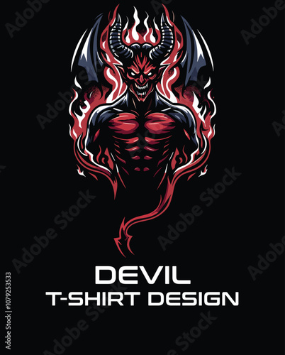 Devil Vector T Shirt Design